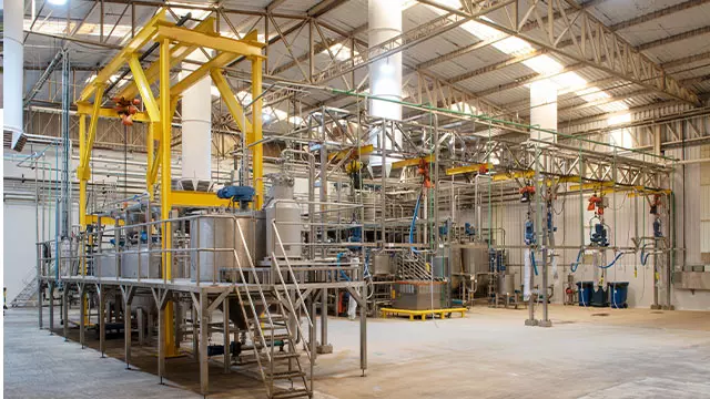 instalações da fábrica